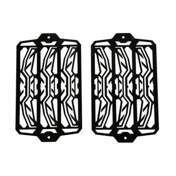 view Touratech 421-5015 Aluminum Radiator Guards, Black for Triumph Tiger 900 '20-