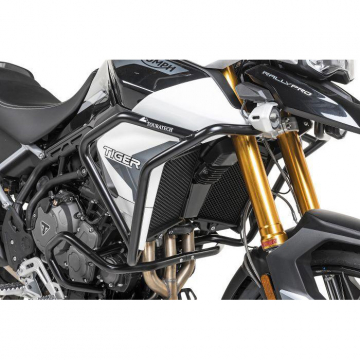 view Touratech 421-5161 Upper Crashbars, Black for Triumph Tiger 900 Rally/Rally Pro '20-'23