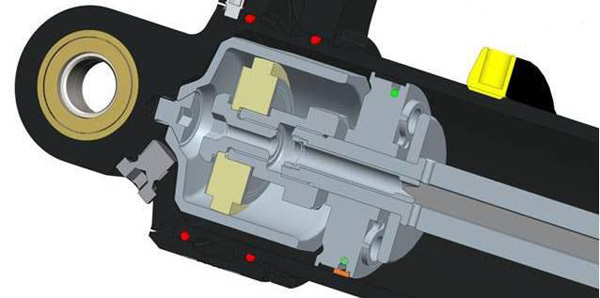 Position-dependent Damping System shown from inside