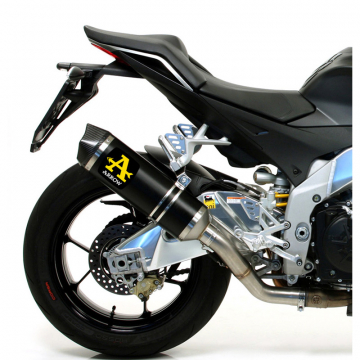 view Arrow 71744AKN Race-Tech Exhaust, Aluminum Dark Tuono V4 / RSV4 models