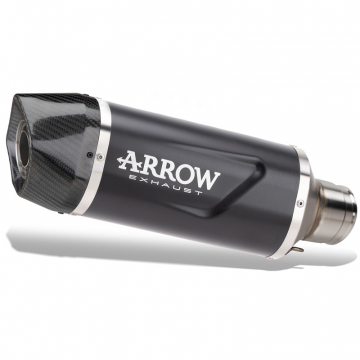 view Arrow 71980AKN Indy Race EVO Slip-on Exhaust, Aluminum Dark for Honda CBR500R '24-