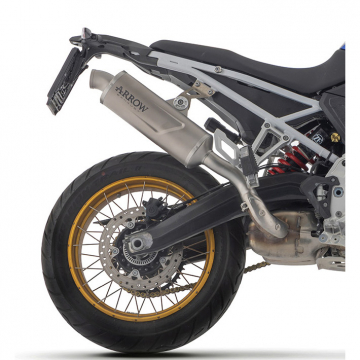 view Arrow 72653PO Indy Race Evo Slip-on Exhaust, Titanium for BMW F900GS & Adv '24-