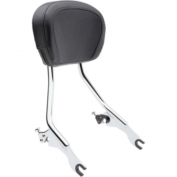 view Cobra 602-2000 Detachable Backrest Tall, Chrome for Harley Touring (2009-2024)