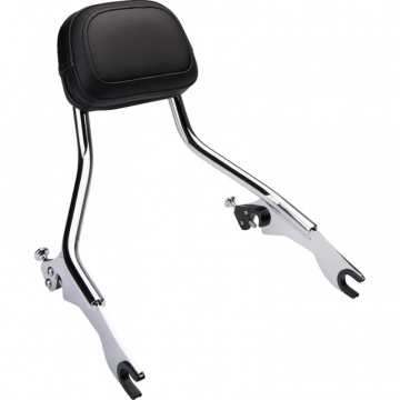 view Cobra 602-2200 Detachable Backrest Short, Chrome for Harley Touring (2009-2024)