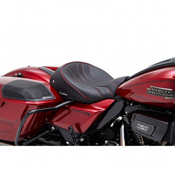 view Corbin HD-23-CVO-MS-E Max Classic Solo Seat, With Heat for Harley Road/Street Glide (2023-)