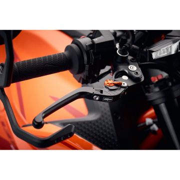 view Evotech Evo Folding Clutch and Brake Levers for KTM 1390 Super Duke R/Evo '24-