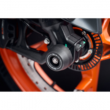 view Evotech PRN017091 Front Axle Sliders for KTM 390 Duke & Husqvarna 401 '24-