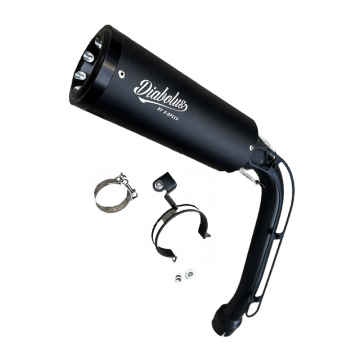 view K-Speed CL28 Super Black Slip-on Exhaust for Honda CL500 '24-