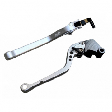 view K-Speed GT07 Brake And Clutch Lever, Silver for Royal Enfield GT 650 & Interceptor 650