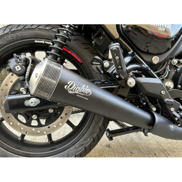 view K-Speed HT01 J13 Slip-on Exhaust for Royal Enfield Hunter 350