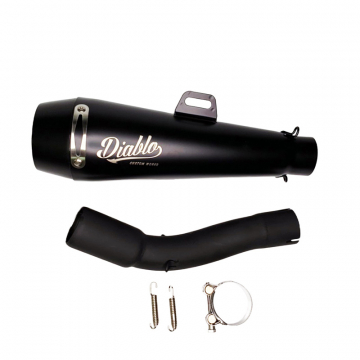 view K-Speed RB0032 Diablo Dark Thunder Slip-on Exhaust for Honda Rebel 500 '17-