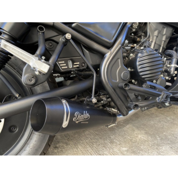 view K-Speed RB0150 Diablo Dark Thunder Exhaust for Honda Rebel 250 / 300