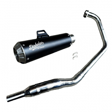 view K-Speed RB0179 Diablo Dark Thunder Exhaust for Honda Rebel 250 / 300