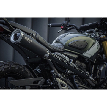 view K-Speed SX12 Full System Exhaust for Triumph Scrambler 400 X