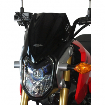 view MRA 4025066140916 Double-Bubble Racing Windshield, Black for Honda MSX125 Grom '13-'15