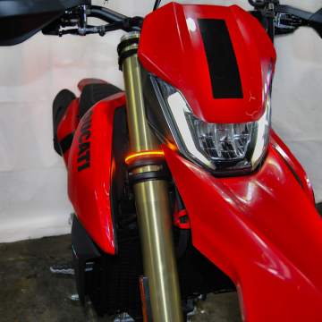 view New Rage Cycles 698-FB Front Turn Signals for Ducati Hypermotard 698 '24-