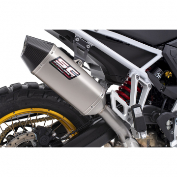 view SC-Project B41-T59T MX Slip-on Exhaust, Titanium for BMW F900GS '24-