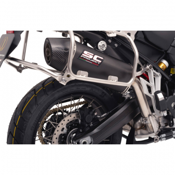 view SC-Project B42-119C X-Plorer GT Slip-on Exhaust, Black for BMW F900GS Adventure '24-