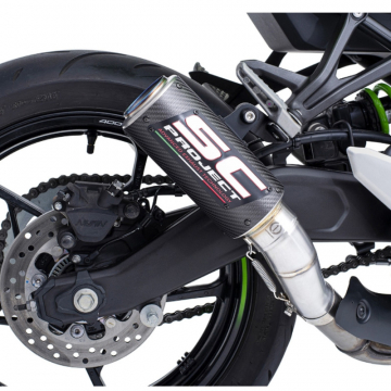 view Sc-Project K42-38C CR-T Slip-on Exhaust, Carbon for Kawasaki Ninja ZX-4R/RR '24-