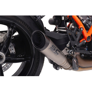 view Sc-Project KTM21-41T S1 Slip-on Exhaust, Titanium for KTM 1390 Super Duke R/Evo '24-