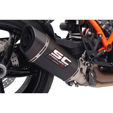 view SC-Project KTM21-90C SC1-R Slip-on Exhaust, Black for KTM 1390 Super Duke R '24-