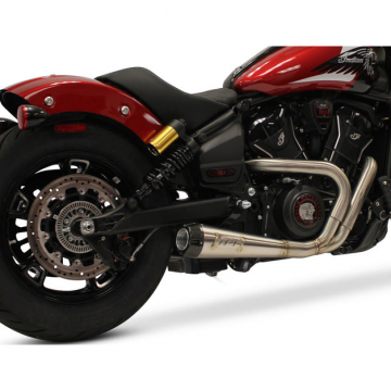 view Two Bros 005-5550199 Comp-S 2-1 Full Exhaust, SS w/Carbon for Indian Scout '25-