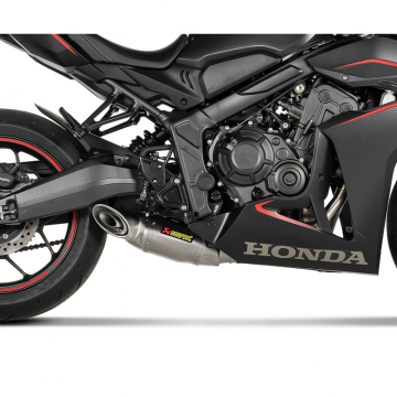 view Akrapovic S-H6R15-AFT Racing Line 4-Into-1 Exhaust, Titanium for Honda CBR650R '19-