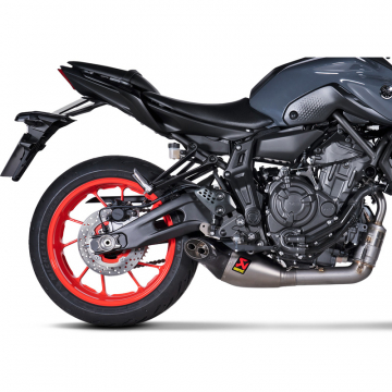 view Akrapovic S-Y7R8-HEGEHT/1 Racing Line Titanium Exhaust for Yamaha MT-07/XSR700 '21-'24