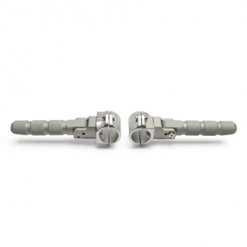 view AltRider T719-9-3200 Universal Silver Highway Foot Pegs, for 7/8 inch (22 mm) Diameter Bar