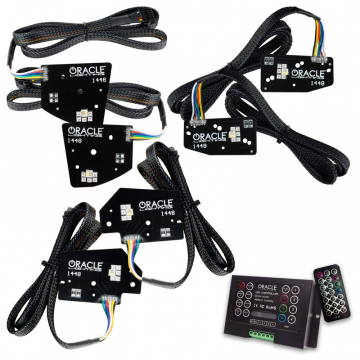 view Oracle 1448-333 ColorSHIFT Headlight DRL Kit, w/2.0 Controller for RAM 1500 '19-'24