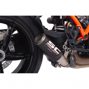 Sc-Project KTM21-38CR CR-T Slip-on Exhaust, Carbon Fiber for KTM 1290/1390 Super Duke R