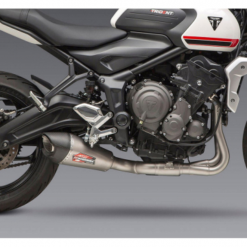 view Yoshimura 19660AP520 AT2 Stainless Full Exhaust for Triumph Trident & Tiger Sport 660