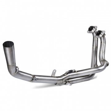 view Akrapovic E-A6R1 Header Pipe, Stainless Steel for Aprilia Tuareg 660 '22-