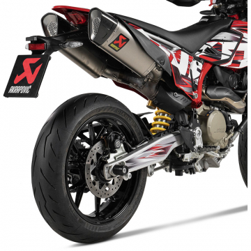 view Akrapovic S-D6SO2-HAPLT Slip-on Exhausts, Titanium for Ducati Hypermotard 698 Mono '24-