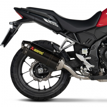 view Akrapovic S-H5SO5-HRC Slip-on Exhaust, Carbon Fiber for Honda CB500F/NX500/CBR500R