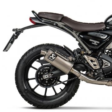 view Akrapovic S-T4SO1-HDT Slip-on Exhaust, Titanium for Triumph Speed 400 / Scrambler 400 X '24-