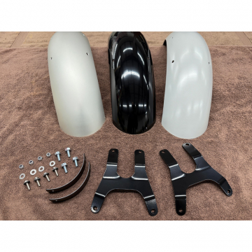 view Blue Collar Bobber Front Fender Kit for Harley Road King Light