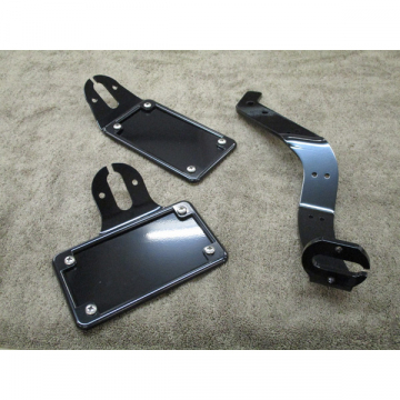 view Blue Collar Bobber License/Tail Light Brackets for Honda VTX1800