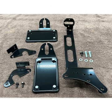 view Blue Collar Bobber License/Tail Light And Rear Signal Brackets for Kawasaki Vulcan 1500