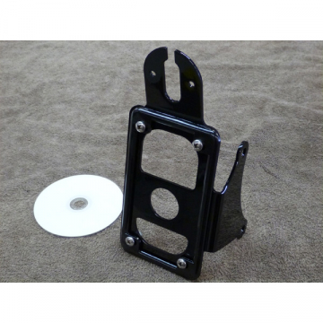 view Blue Collar Bobber Vertical License Bracket for Yamaha V-Star 1100