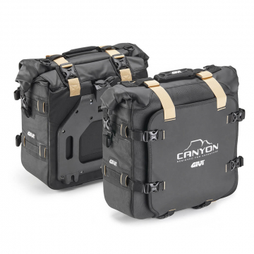 Givi GRT720B Gravel-T Canyon Monokey Waterproof Sidebags, 25 Liter