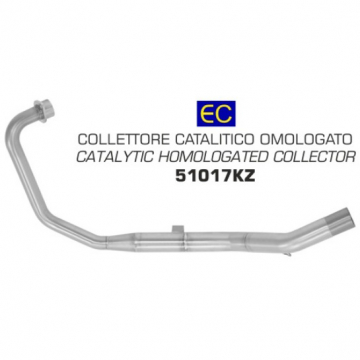 Arrow 51017KZ Catalytic Homologated Collector for Honda CB125F (2017-)