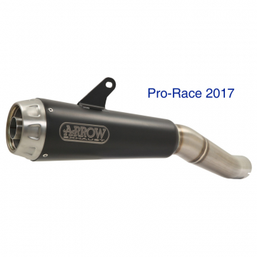 view Arrow 71879PRN Pro-Race Exhaust, Nichrome Dark Benelli Leoncino 500 (2017-)
