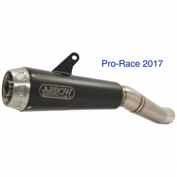 view Arrow 71880PRN Pro-Race Slip-on Exhaust, Nichrome Dark for Ducati 959 Panigale (2016-)