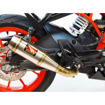 view Competition Werkes WKT391L GP Low Mount Exhaust for KTM RC390 (2017-)