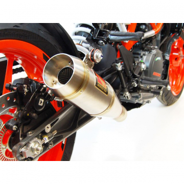 view Competition Werkes WKT392 GP Slip-On Exhaust for KTM 390 Duke (2017-)