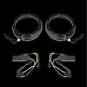 view Custom Dynamics CDTB-45TR-1 4.5" Passing Lamp Trim Rings for Harley Touring (2014-)