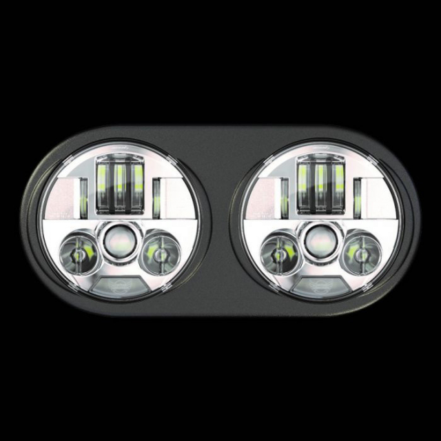 Custom Dynamics PB-RG13-C Probeam LED Headlamp, Chrome for Harley Road  Glide (-2013)
