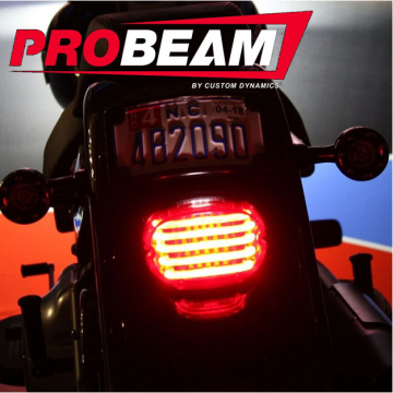 Custom Dynamics PB-TL-SB Probeam Squareback LED Taillight for Harley models (1999-)