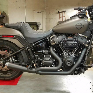 view D&D 637Z 2:1 Abuelo Cat Megaphone Exhaust for Harley Softail (2018-)